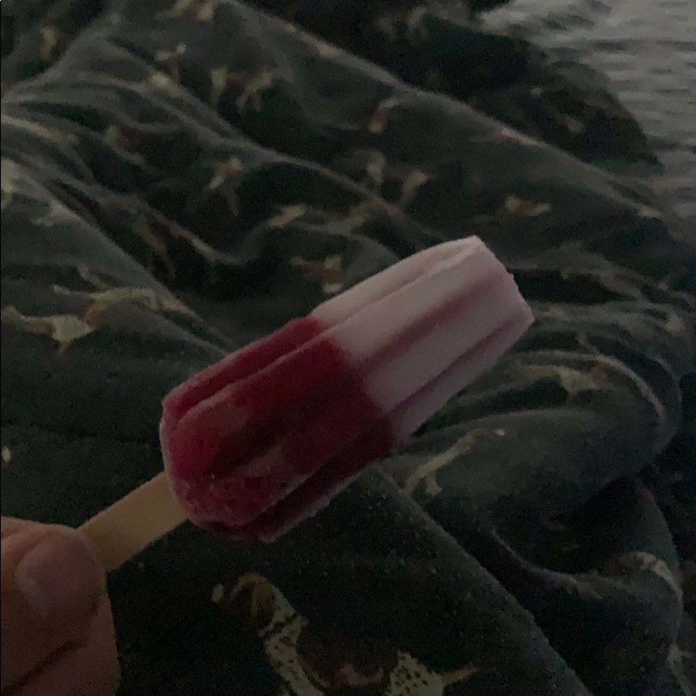 Half eaten popsicle